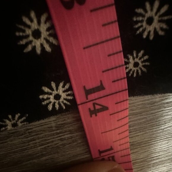 Forever21 womens floral full zip mini skirt size S‎ stretch black cream twill - Picture 7 of 8